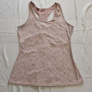Gymshark Fleur Texture Vest Dusty Pink Marl Racerback Athletic Racerback Top